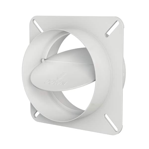 Everbilt 4 in. Dia. Plastic Inline Exhaust Vent Draft Damper