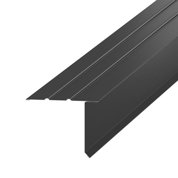 Amerimax Home Products F5S x 10 ft. Black Galvanized Steel Drip Edge Flashing