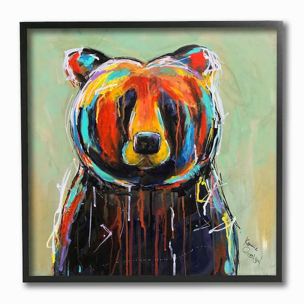 Loner Black Bear Paint By Numbers Kit — Lil Paint Shop