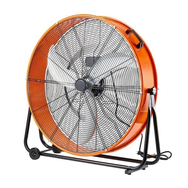 SKYSHALO Drum Fan, 30 in. High Velocity Industrial Shop Fan, Heavy Duty Commercial Use 3-Speed 13000CFM, Industrial Floor Fan