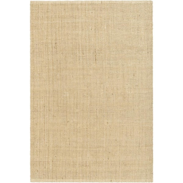 Well Woven Lani Boucle Off-White 9 ft. x 12 ft. Hand-Woven Jute Farmhouse Solid Pattern Area Rug