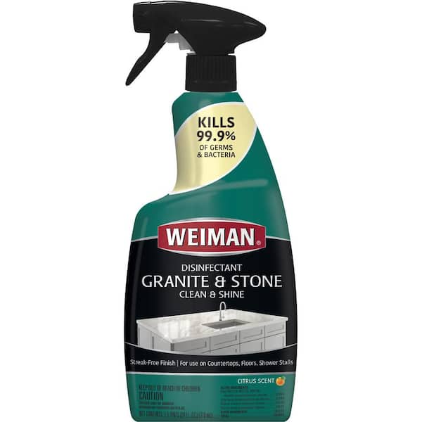 Weiman 24 oz. Granite and Stone Disinfectant Countertop Cleaner and Polish Spray