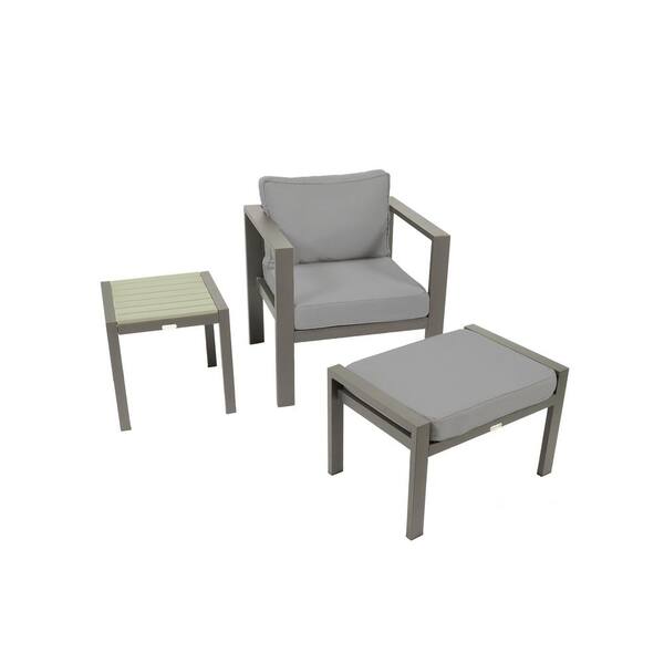 Tortuga Outdoor Lakeview Aluminum, Outdoor Furniture Chair And Ottoman