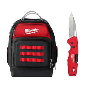 15 in. Ultimate Jobsite Backpack with 5-in-1 Folding Knife