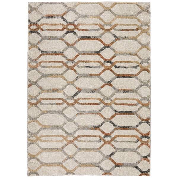 Addison Rugs Carmona 5 ft. 1 in. x 7 ft. 5 in. Beige Abstract Rug
