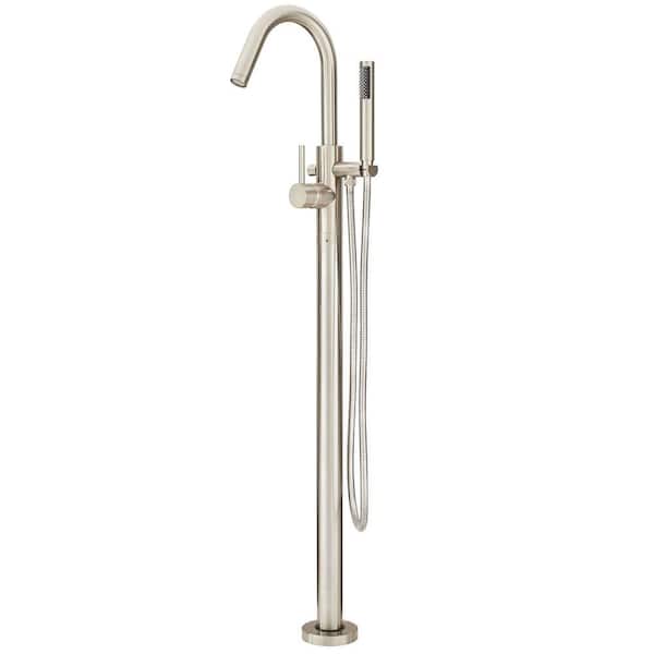 Pfister Modern Single-Handle Free Standing Tub Filler in Brushed Nickel (Valve not Included)