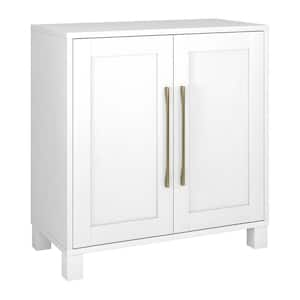 Simpli Home Burlington Solid Wood 30 in. Wide Transitional Low Storage  Cabinet in White AXCBUR14-WH - The Home Depot