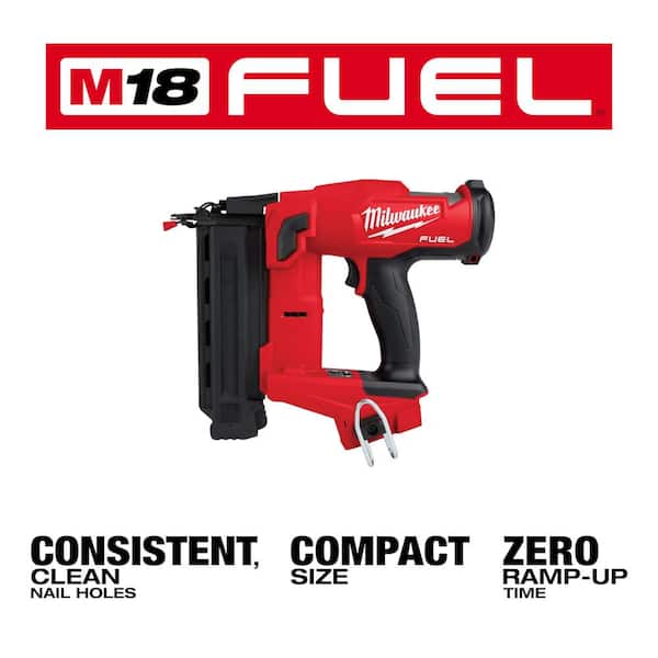 Milwaukee M18 FUEL 18-Volt Lithium-Ion Brushless Cordless Gen II 18-Gauge  Brad Nailer (Tool-Only) 2746-20 The Home Depot