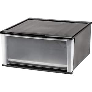 20.59 in. x 10.24 in. Black Quart Stacking Drawer (2-Pack)