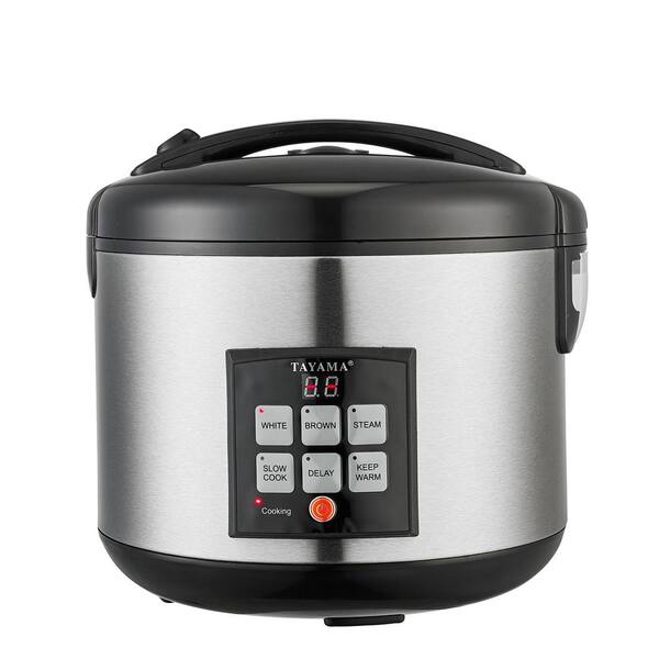 Tayama Micom 10-Cup Stainless Steel Rice Cooker with Delay Timer