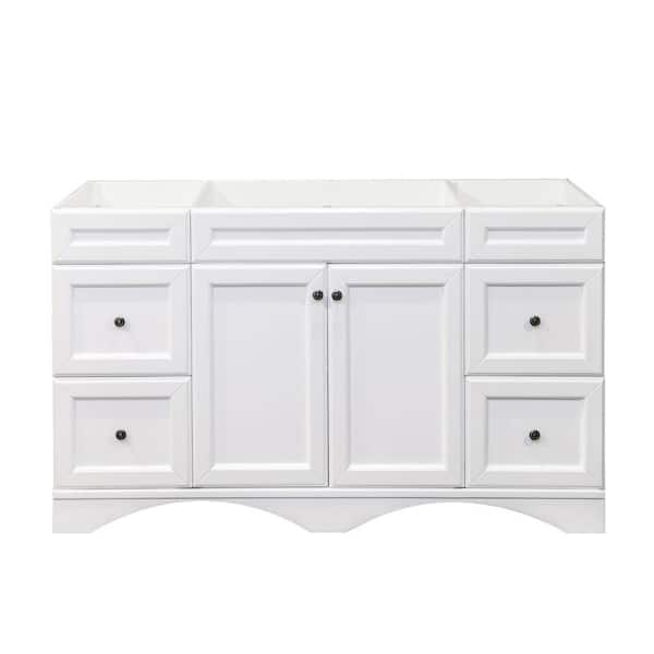 Virtu USA Talisa 60 in. W Bath Vanity Cabinet Only in White