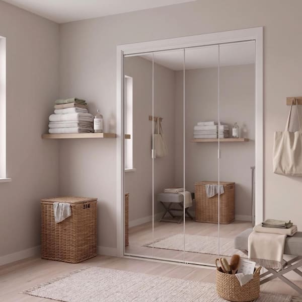 Impact Plus 71 in. x 80 in. Polished Edge Mirror Solid Core MDF