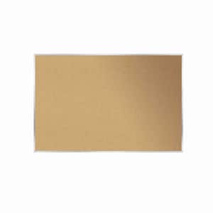 Natural Cork 36 in. x 60 in. Bulletin Board with Aluminum Frame, (1-Pack)