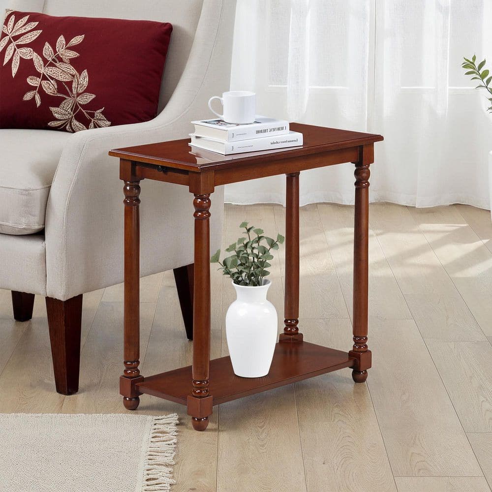 French Country Mahogany End Table - thumbnail 5