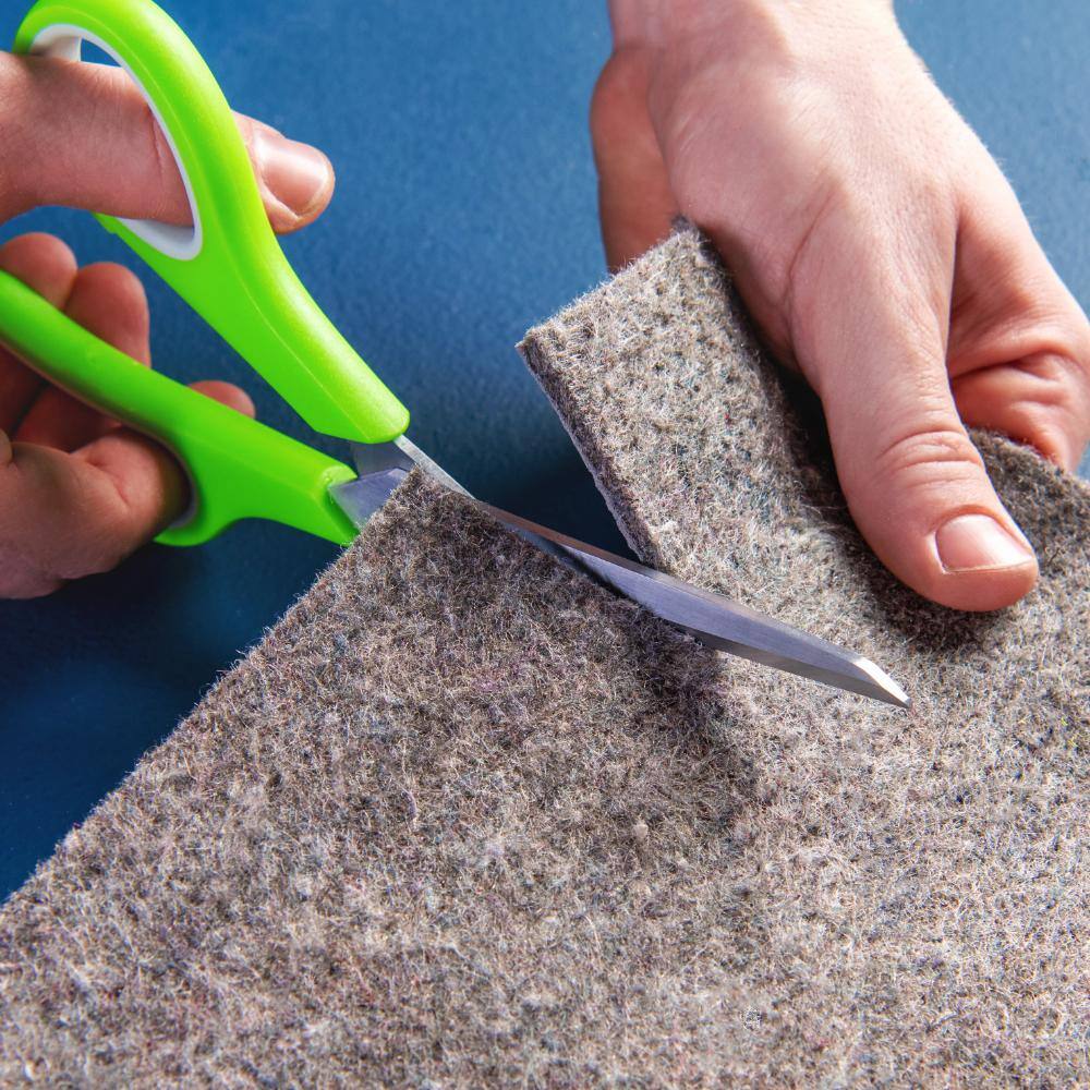 Gray Dual Surface Felt and Rubber Non-Slip Rug Pad 10x13 ft