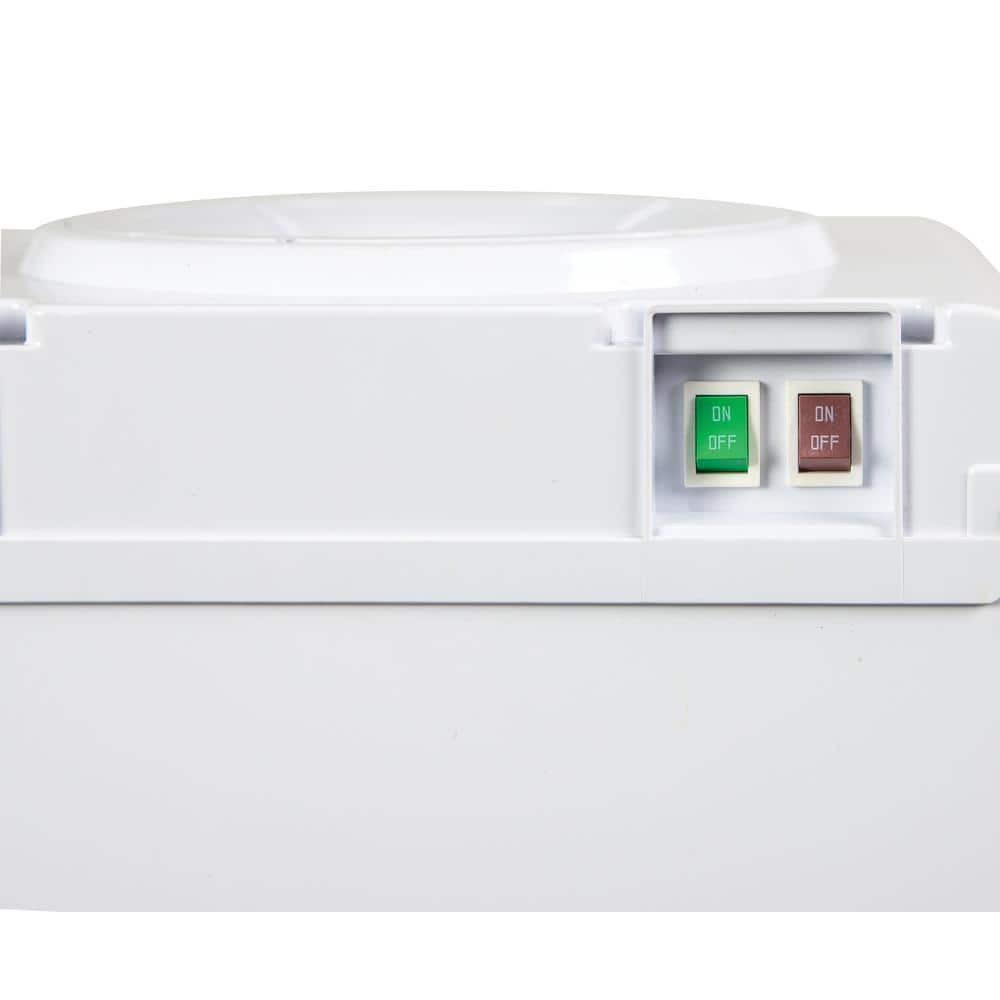 White Freestanding Hot and Cold Water Dispenser with Child Safety Lock
