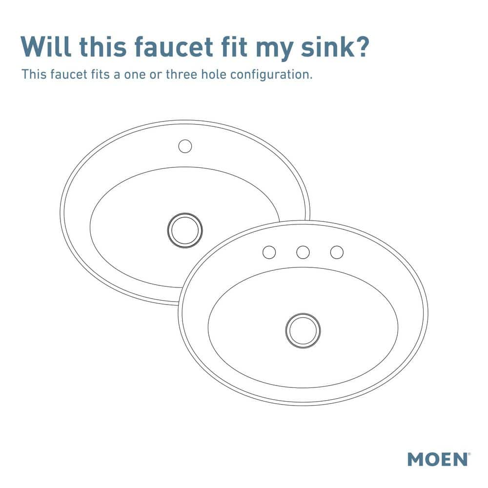 Moen Karis Chrome Single Handle Bathroom Faucet