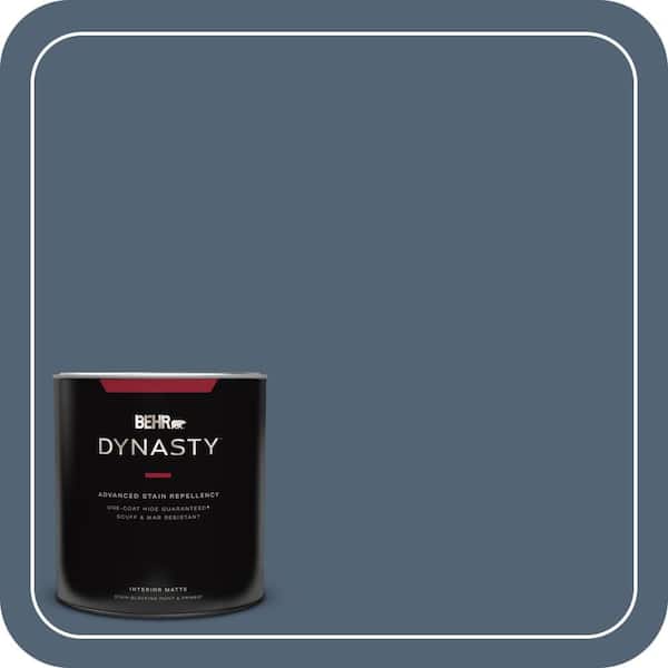 BEHR DYNASTY 1 qt. #T17-17 Midnight Show Matte Interior Stain-Blocking Paint and Primer