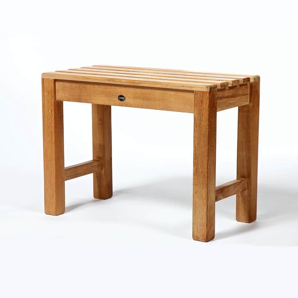 Coach 23.5 in. W x 12.25 in. D x 17.75 in. H Flat Shower Seat in Natural Te