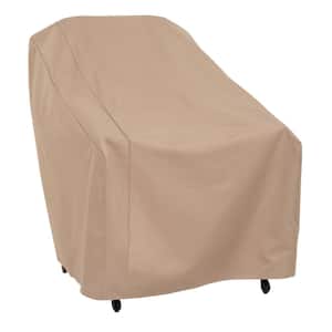 Basics Water Resistant Outdoor Patio Chair Cover, 33 in. W x 34 in. D x 31 in. H, Beige