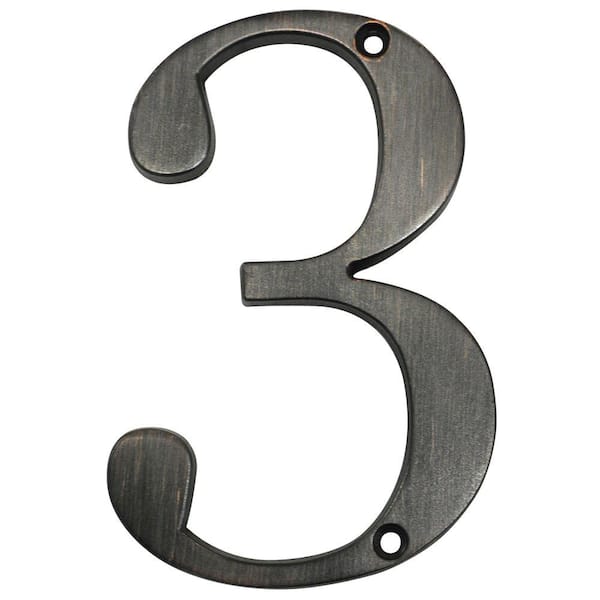 The Hillman Group 4 in. Distinctions Flush Mount Bronze Finish Number 3
