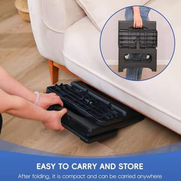 2-Step Folding Stool for Adults Non-Slip Foldable Stool for Home