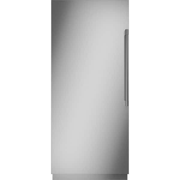 GE 21.2 cu. ft. Auto Defrost Upright Column Freezer Refrigerator in Stainless Steel
