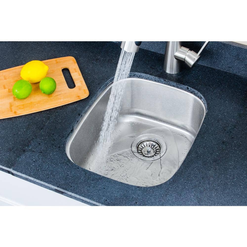 Craftsmen Series 15.25'' Brushed Stainless Steel Undermount Kitchen Sink