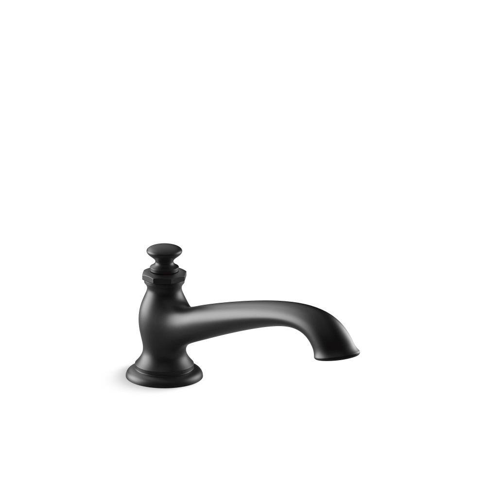 KOHLER Artifacts DeckMount Bath Spout with Flare Design 72777BL The