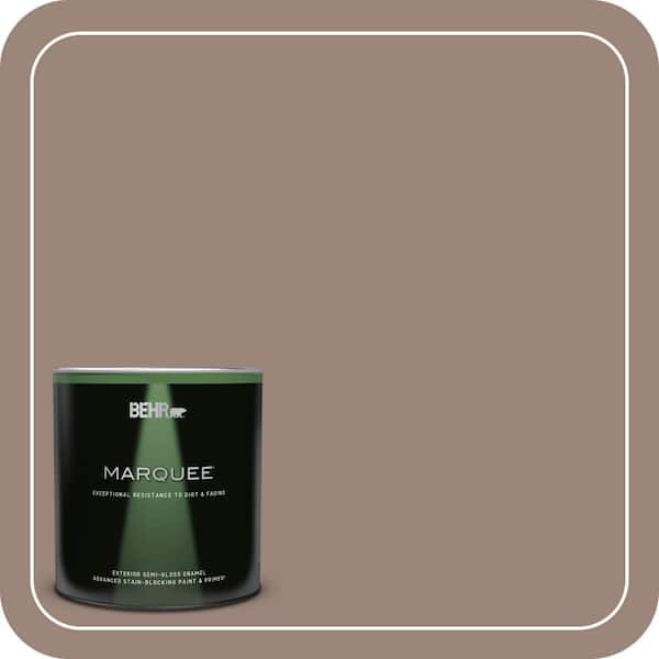 BEHR MARQUEE 1 qt. #PMD-52 Flower Wood Semi-Gloss Enamel Exterior Paint & Primer