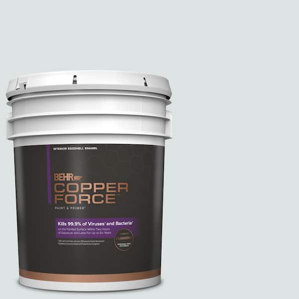COPPER FORCE 5 gal. #MQ3-27 Etched Glass Eggshell Enamel Virucidal and Antibacterial Interior Paint & Primer