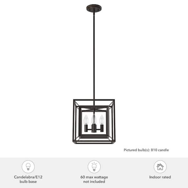 Hunter Doherty 4-Light Onyx Bengal Island Chandelier