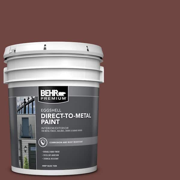 BEHR PREMIUM 5 gal. #S-G-710 Hawaiian Cinder Eggshell Direct to Metal Interior/Exterior Paint