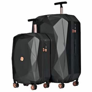 Charming Diamond Collection 2-Piece Hard Side Expandable Vertical Rolling Luggage with Spinner Wheels