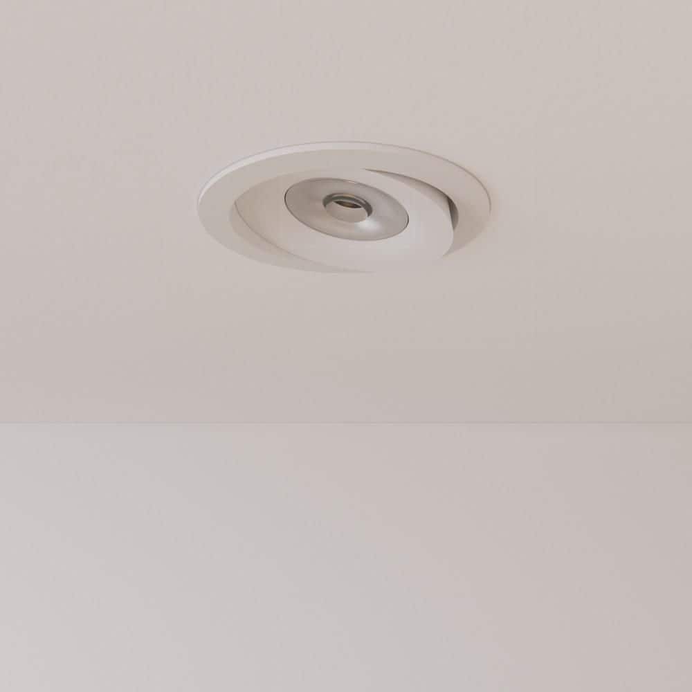 Libra 3 in.White Gimbal Integrated LED Canless Recessed Lighting Kit,Selectable 5CCT, 12-Watt, 1000-Lumen, ETL, (1-Pack) price history on PriceWatchPro