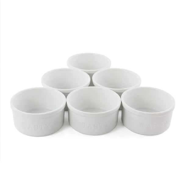 OUR TABLE Simply White 68 oz. Porcelain Dry Goods Canister With Air tight  Lid 985119929M - The Home Depot