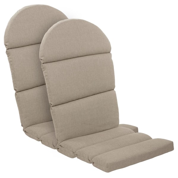 ARDEN Oceantex 21.5 in. x 50 in. Natural Tan Outdoor Adirondack Chair Cushion (2-Pack)