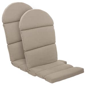 Oceantex 21.5 in. x 50 in. Natural Tan Outdoor Adirondack Chair Cushion (2-Pack)