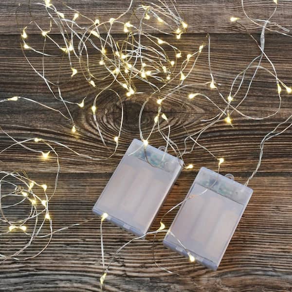 LUMABASE Battery Operated LED Waterproof Mini String Lights with