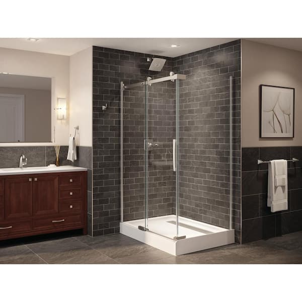 38'' Round Corner Shower Base in High Gloss White B711917-3838-WH