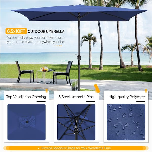 high tech patio umbrella Yaheetech UV Protection Market Table Dark Green Upgrade your pool or patio with PURPLE LEAFs luxury telescopic cantilever umbrella 10x10 Ft Rectangular Roma Patio