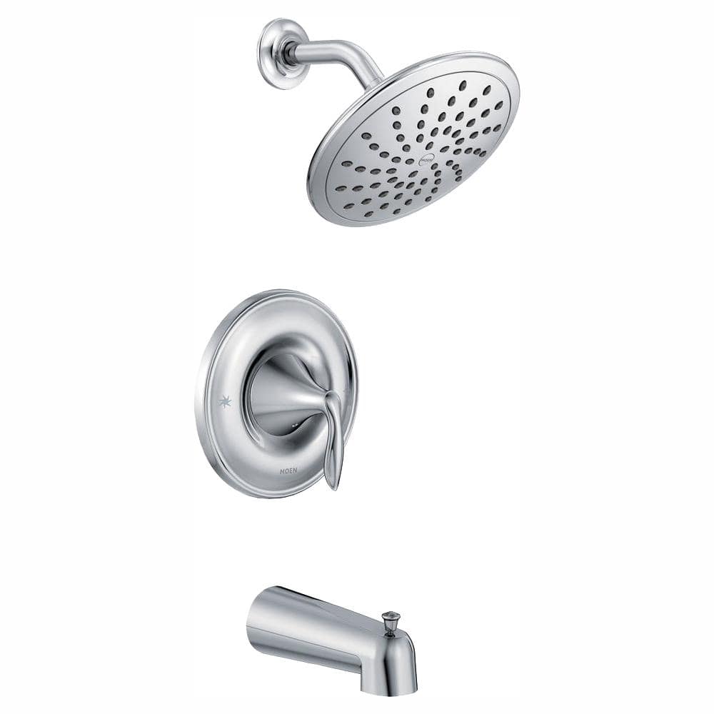 Eva  Hi-Flo Single Spray Shower Head - White