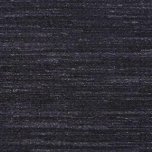 Sky Breeze - Midnight - Black 13.2 ft. 36 oz. Wool Loop Installed Carpet
