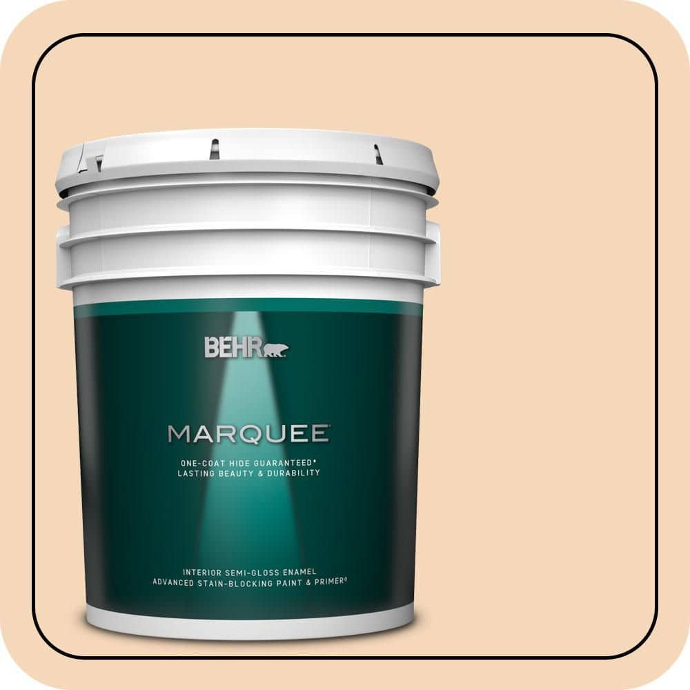5 gal. #PPU4-11 Porcelain Peach Semi-Gloss Enamel Interior Paint & Primer product image for price tracking