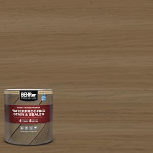 1 qt. #ST-147 Castle Gray Semi-Transparent Waterproofing Exterior Wood Stain and Sealer