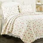 Simply Shabby Chic DITSY PINK FLORAL PATCHWORK QUILT RETIRED HTF 2024 100% COTTON NEW