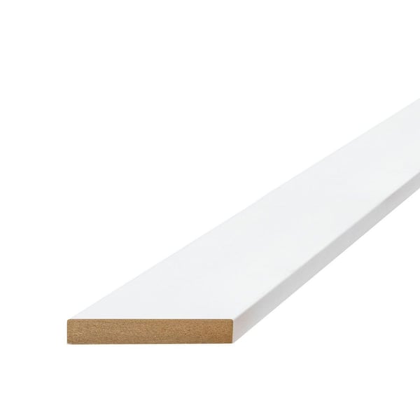 Unbranded 1 in. x 4 in. x 12 ft. Primed MDF E2E Board