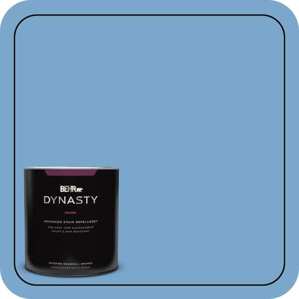 BEHR DYNASTY 1 qt. #M520-4 Mirror Lake One-Coat Hide Eggshell Enamel Interior Stain-Blocking Paint and Primer