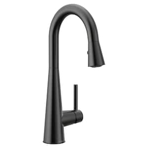 Sleek Single-Handle Pull-Down Sprayer Bar Faucet Featuring Reflex and Power Clean in Matte Black