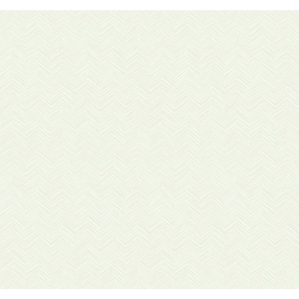 Seabrook Designs Mini Herringbone Stripe Metallic Champagne and Ivory Paper Strippable Roll (Covers 60.75 sq. ft.)